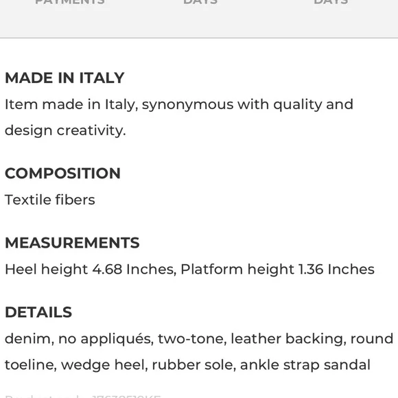 Roger Vivier Denim Floral Wedge Platform Sandals - Picture 10 of 11